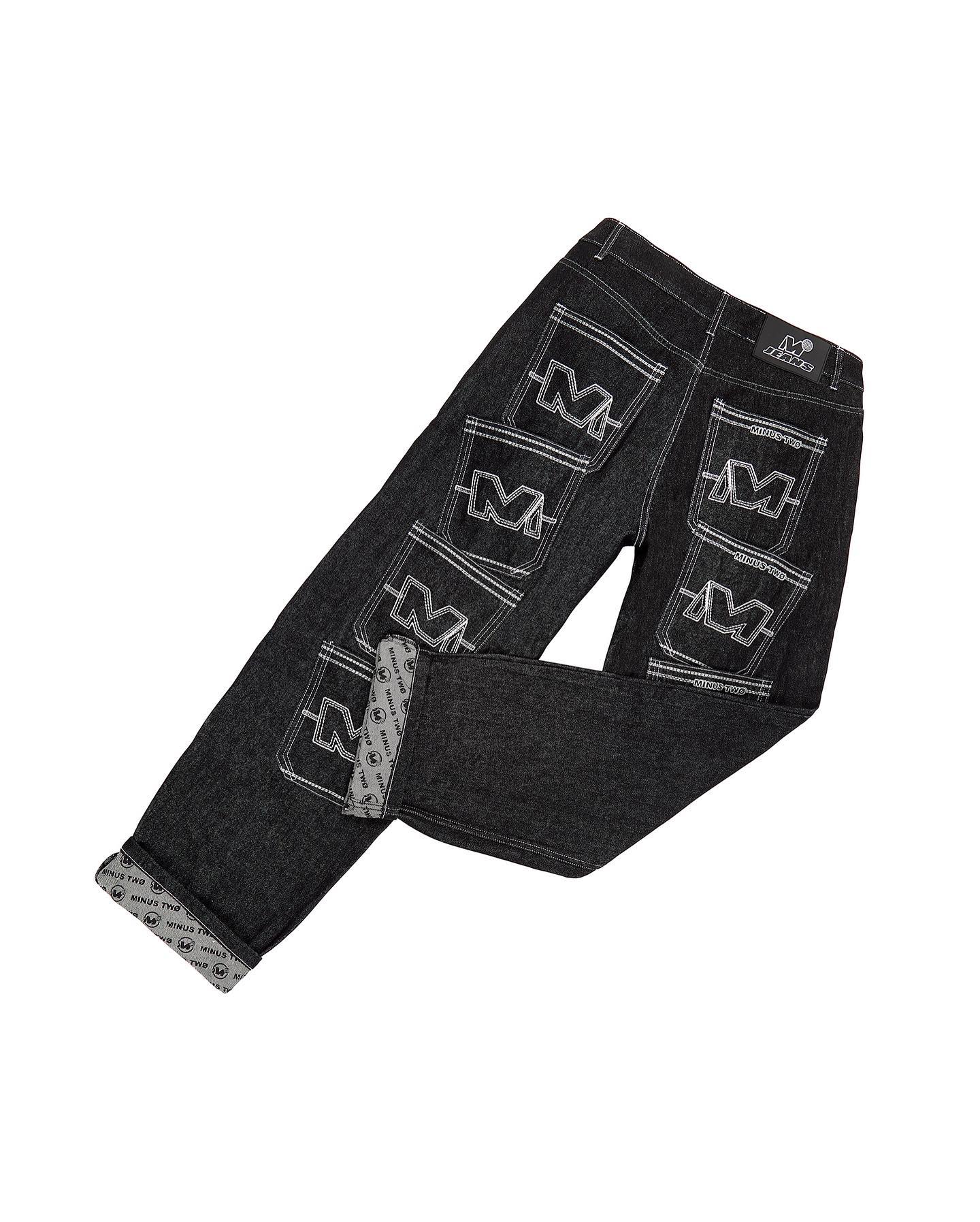 y2k baggy jeans Men's 2023 Streetwear hip hop style trend fashion pants Letter M pocket cargo jeans women's wide leg loose jeans