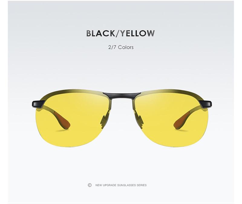 AORON New Aluminum Frame Sunglasses Men's Polarized Sun Glasses Driver Driving Sunglasses UV400