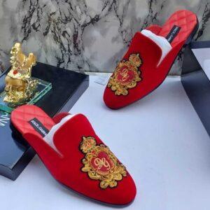 Quality D&amp;G Half Shoes for Men - Red