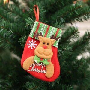 Reindeer Christmas Mini-stocking Decorations