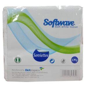 Softwave White Serviette Tissues x 10 packs