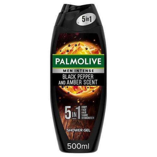 Palmolive Men Intense Shower Gel Spice Up Black Pepper & Amber Scent 500 ml