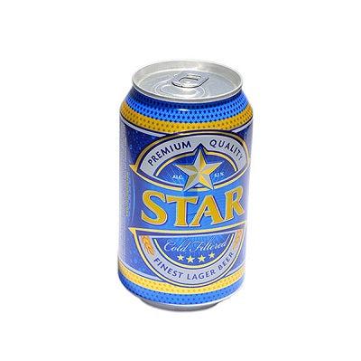 Star Lager Beer Can 33 cl x6
